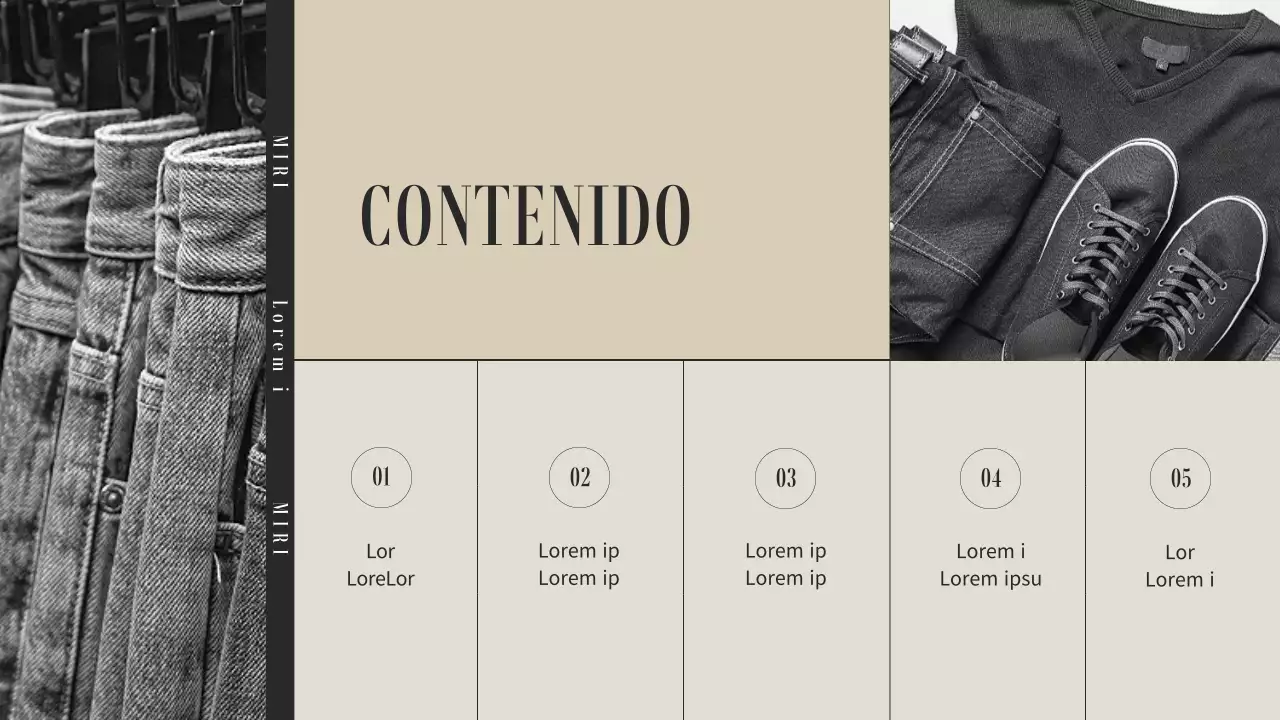 Beige y gris empresa de moda estrategia de empleo tutoría tema especial de la conferencia (presentación)