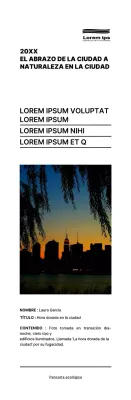 Estilo de maquetación de texto negro y sencillo Guía informativa de la exposición fotográfica