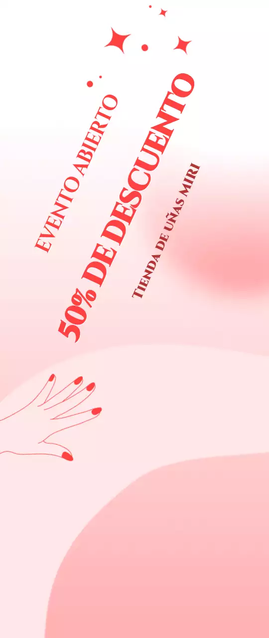 Promociona tu salón de manicura con un bonito fondo rosa