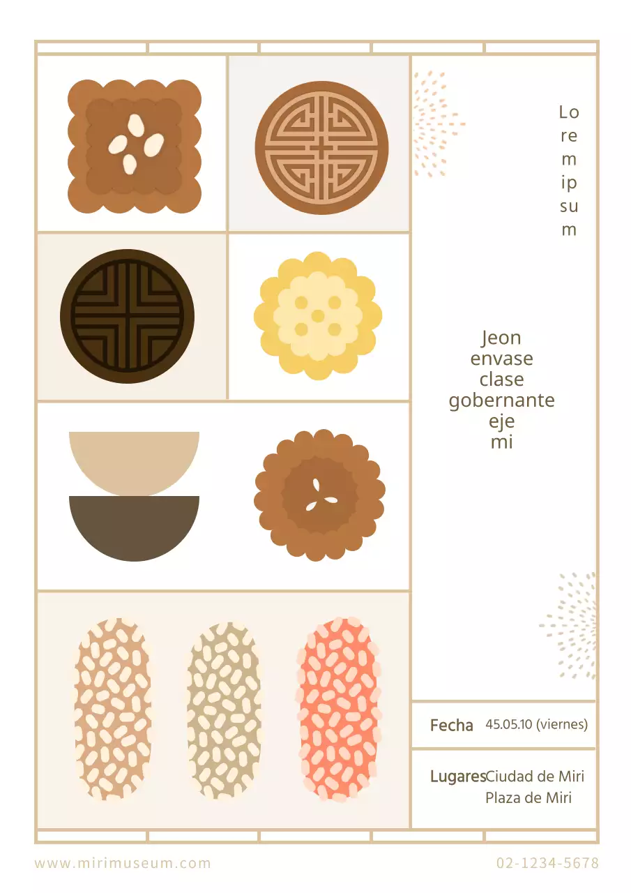 Confitería coreana blanca Festival Ilustrado de Confitería Tradicional