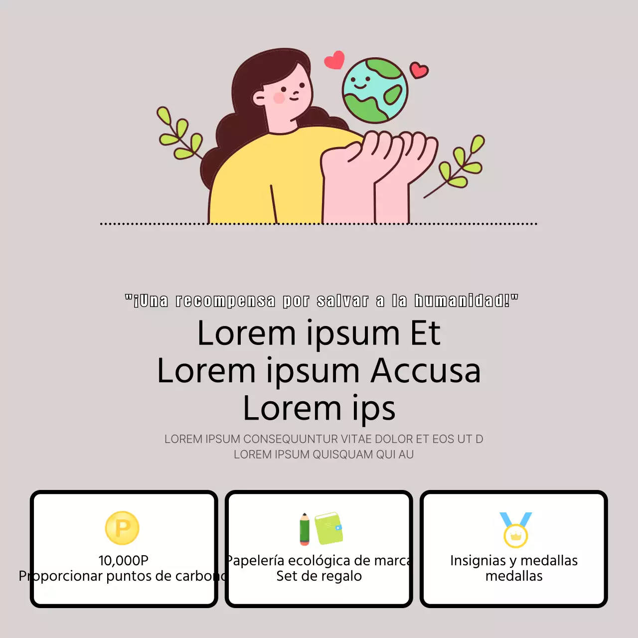 Promover un sencillo reto magenta y amarillo de acción por el clima