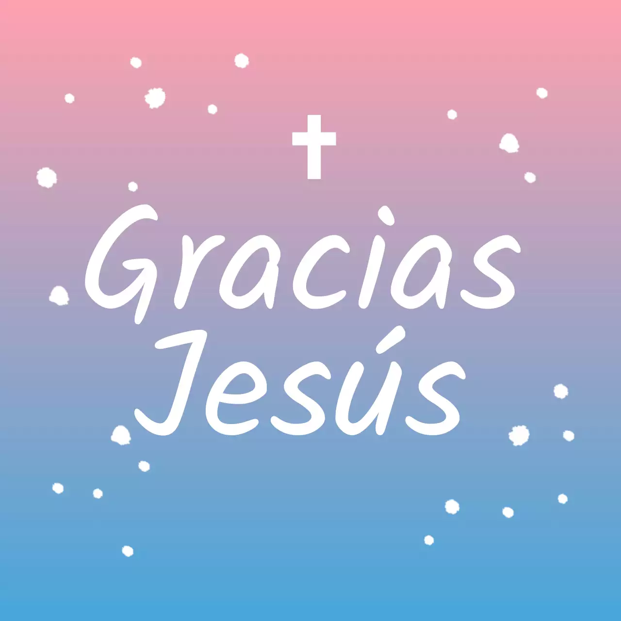 Pegatina Círculo de la Iglesia de Pascua en degradado pastel