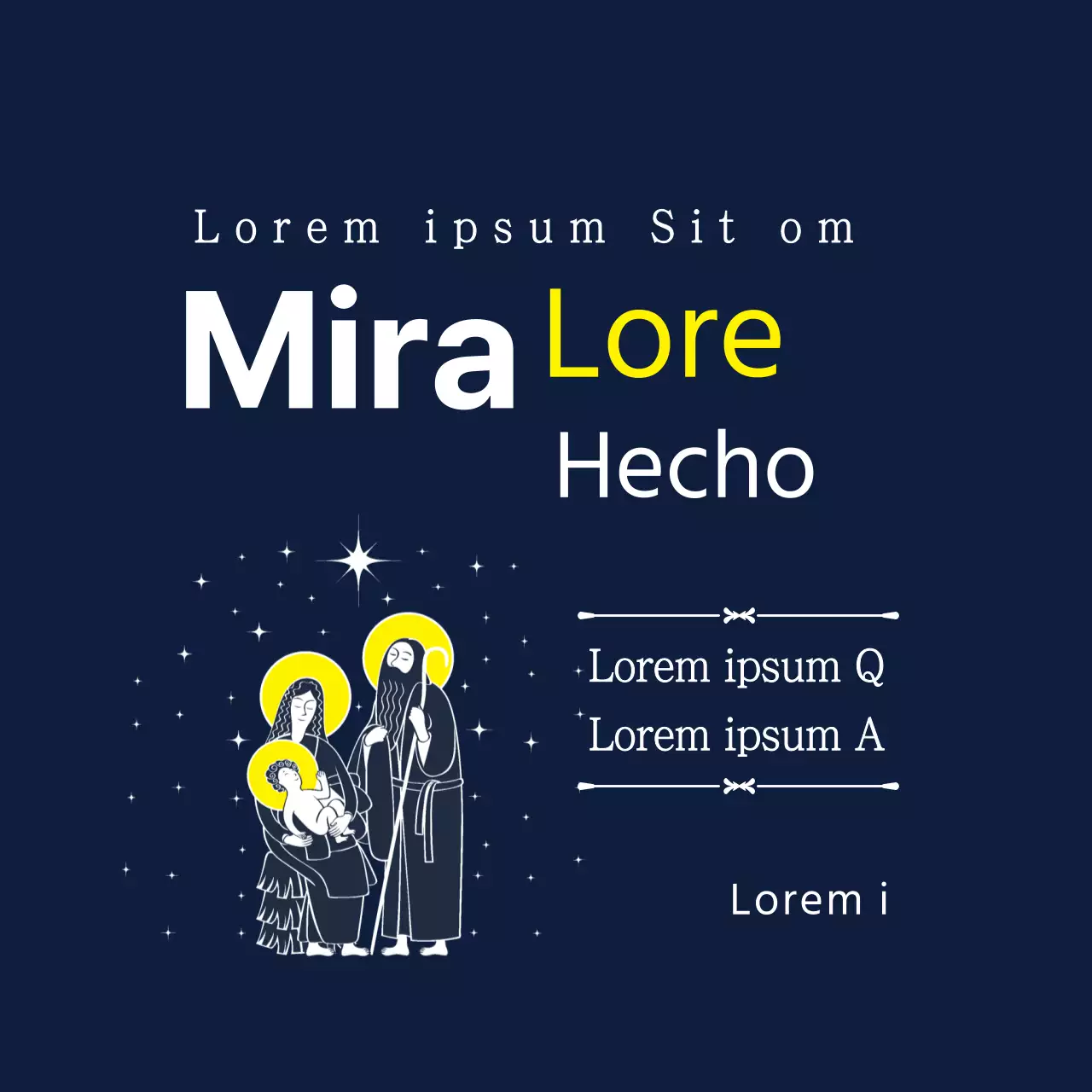 Azul Marino Nítido Cielo Nocturno Iglesia Songgu Youngshin Guía de Servicios