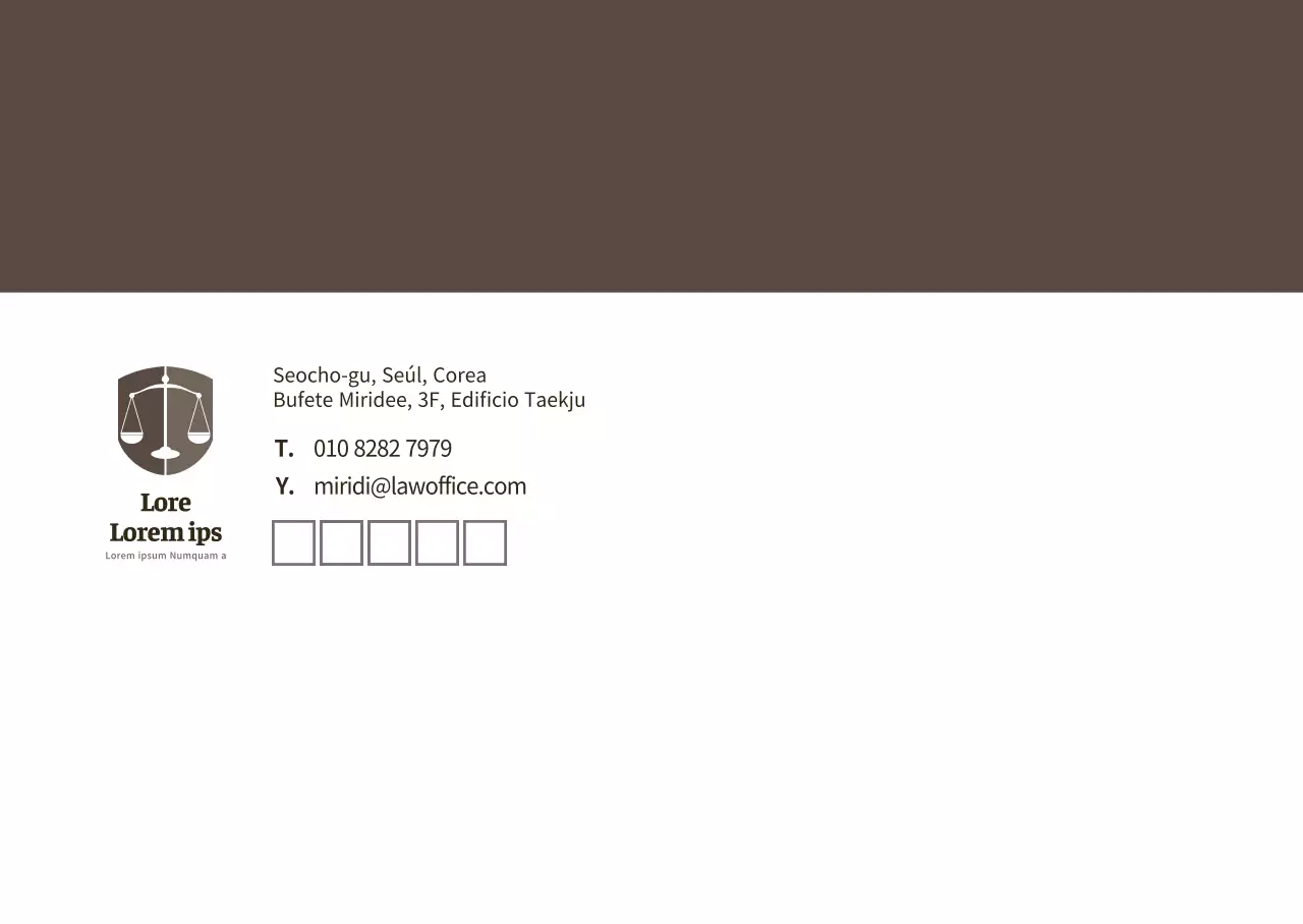 Brown, bufete moderno