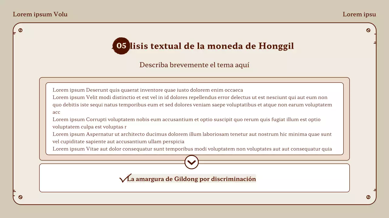 Honggil moneda lecciones de idiomas en beige y marrón