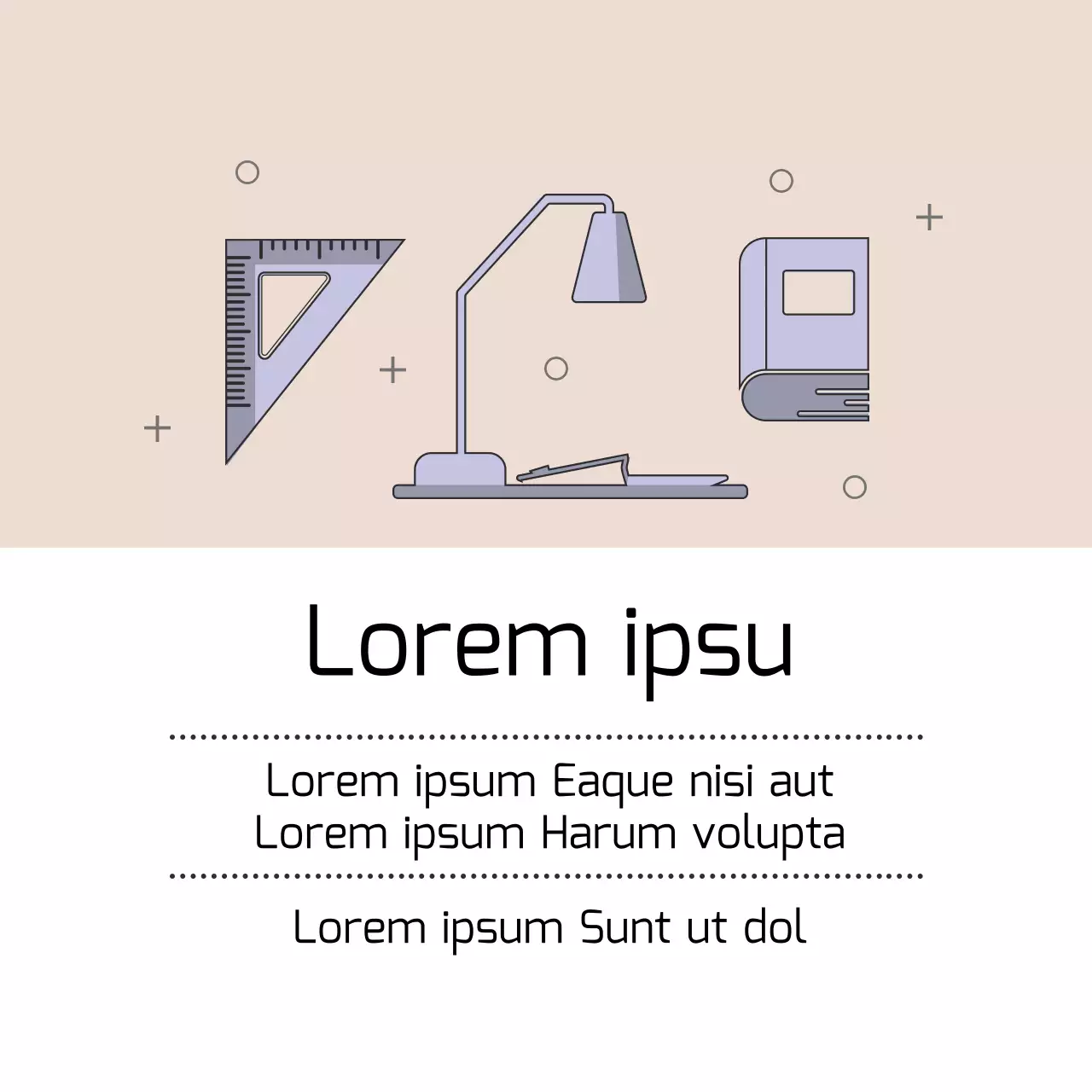 Rosa púrpura ilustración sala de estudio promoción escolar