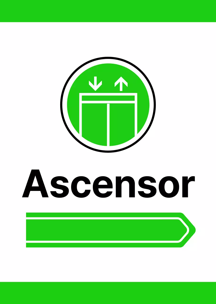 Para orientarse con sencillos pictogramas amarillos y verdes