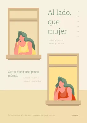 La mujer de la ventana amarilla y verde Ensayo