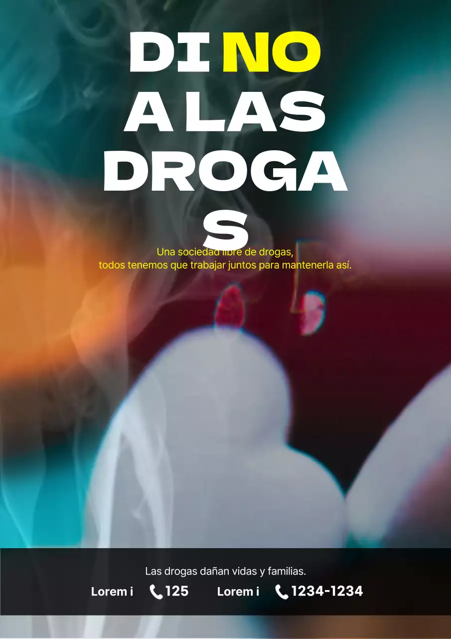 La campaña antidroga blanca y amarilla
