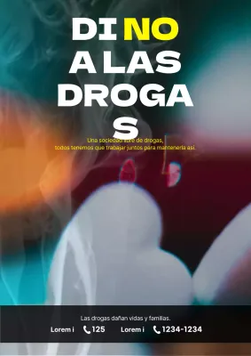 La campaña antidroga blanca y amarilla