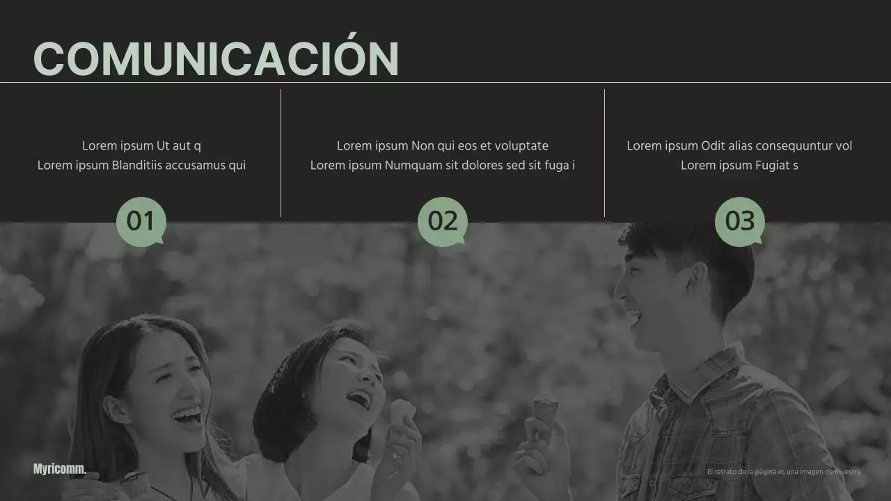 Estrategias de comunicación eficaces en color verde