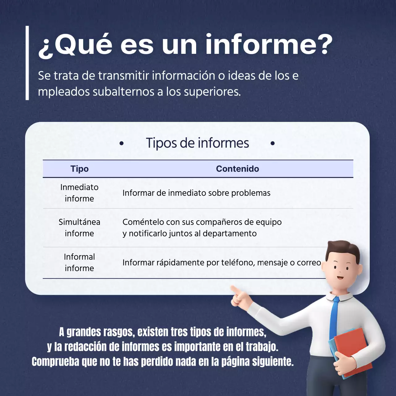Un manual de información limpio, azul y gris