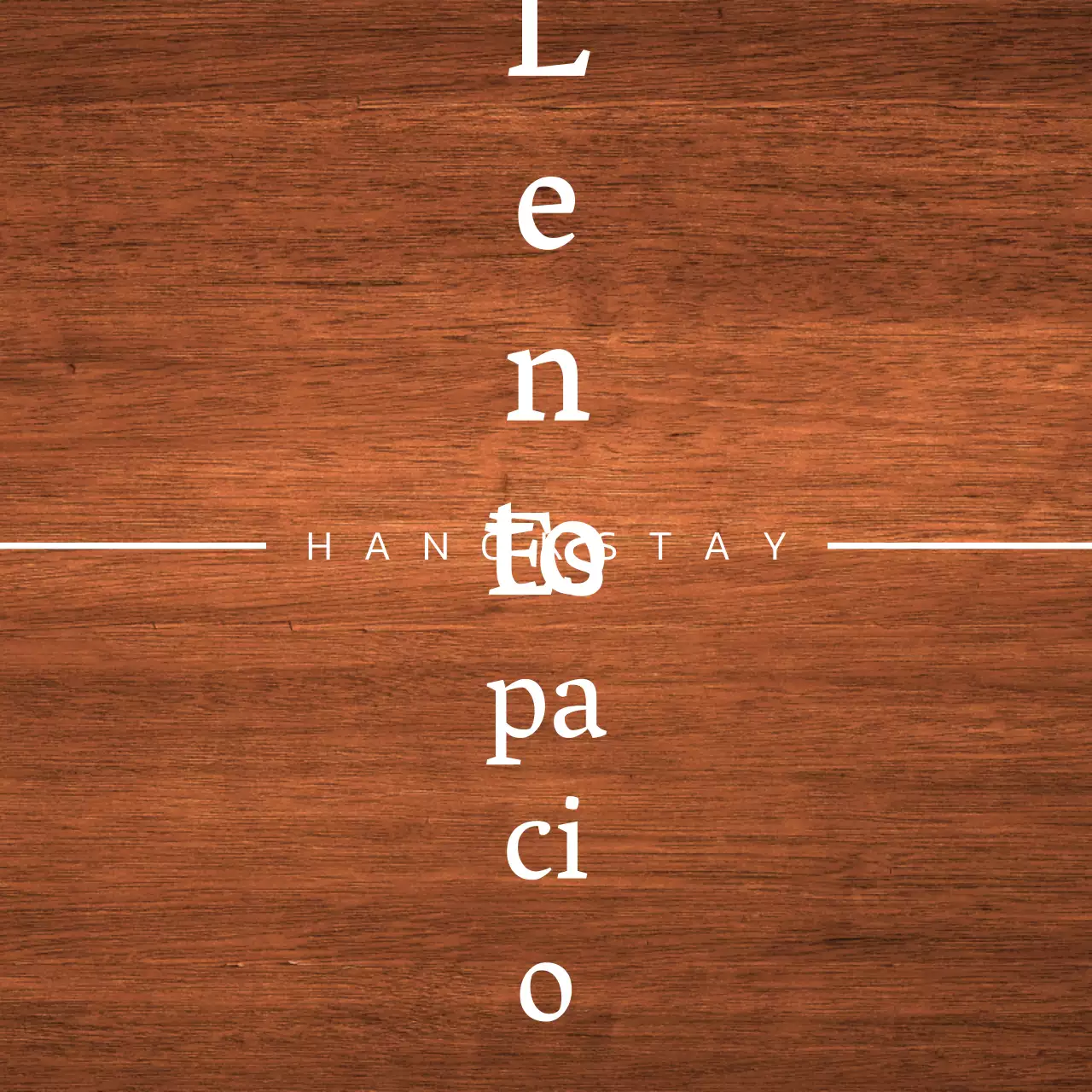Diseño de estancia Hanok con aleros blancos y un logotipo de paisaje simplificado