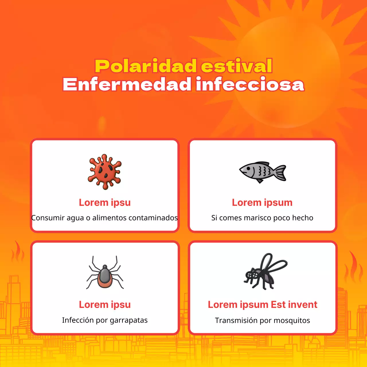 El naranja y el azul de las olas de calor veraniegas Cómo afrontar el calor Explicación de los consejos de salud preventiva