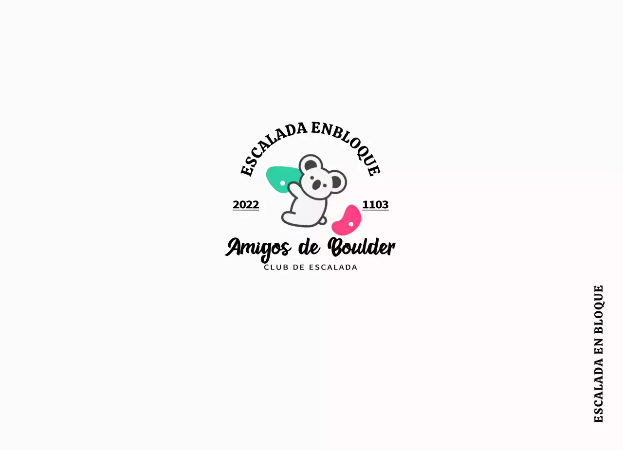 Un sencillo y simpático club de escalada con coloridos koalas