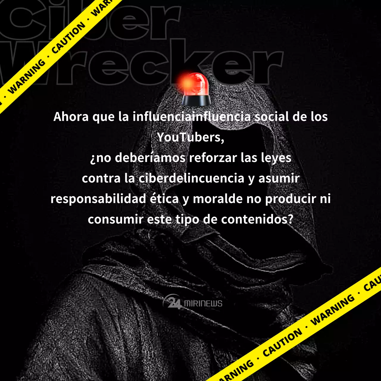 Cyberwrecker con líneas de advertencia negras y amarillas