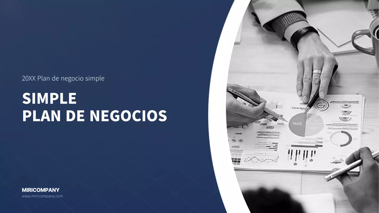 Plantilla de plan de empresa sencillo