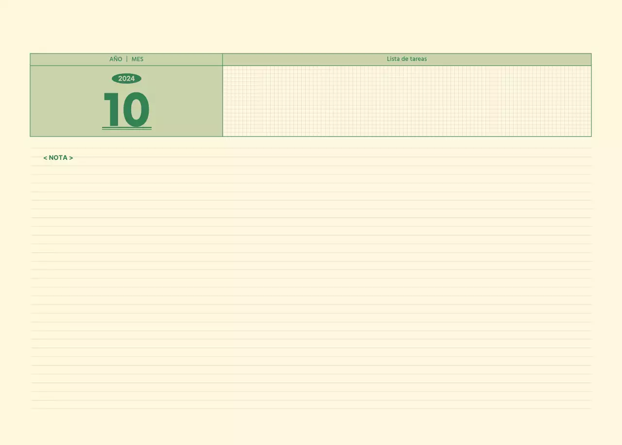 SAT Calendario de pared con concepto de bloc de notas del día D en verde y amarillo claro