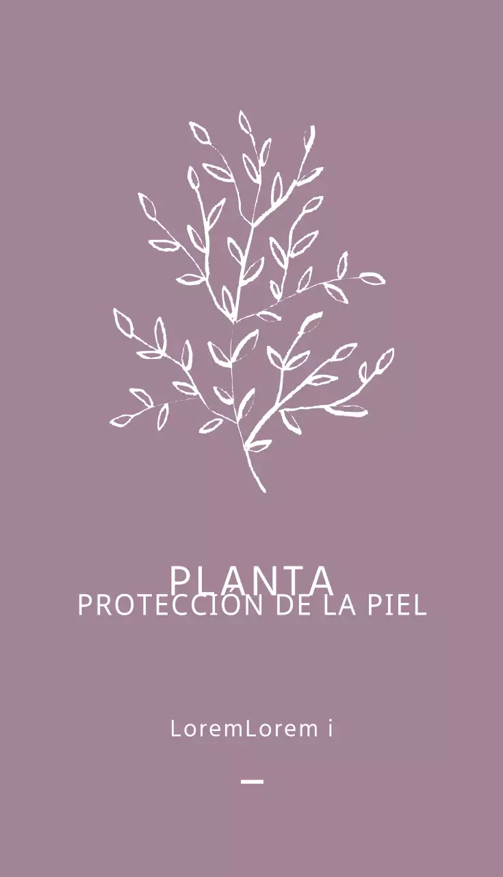 Cuidado de la piel con plantas