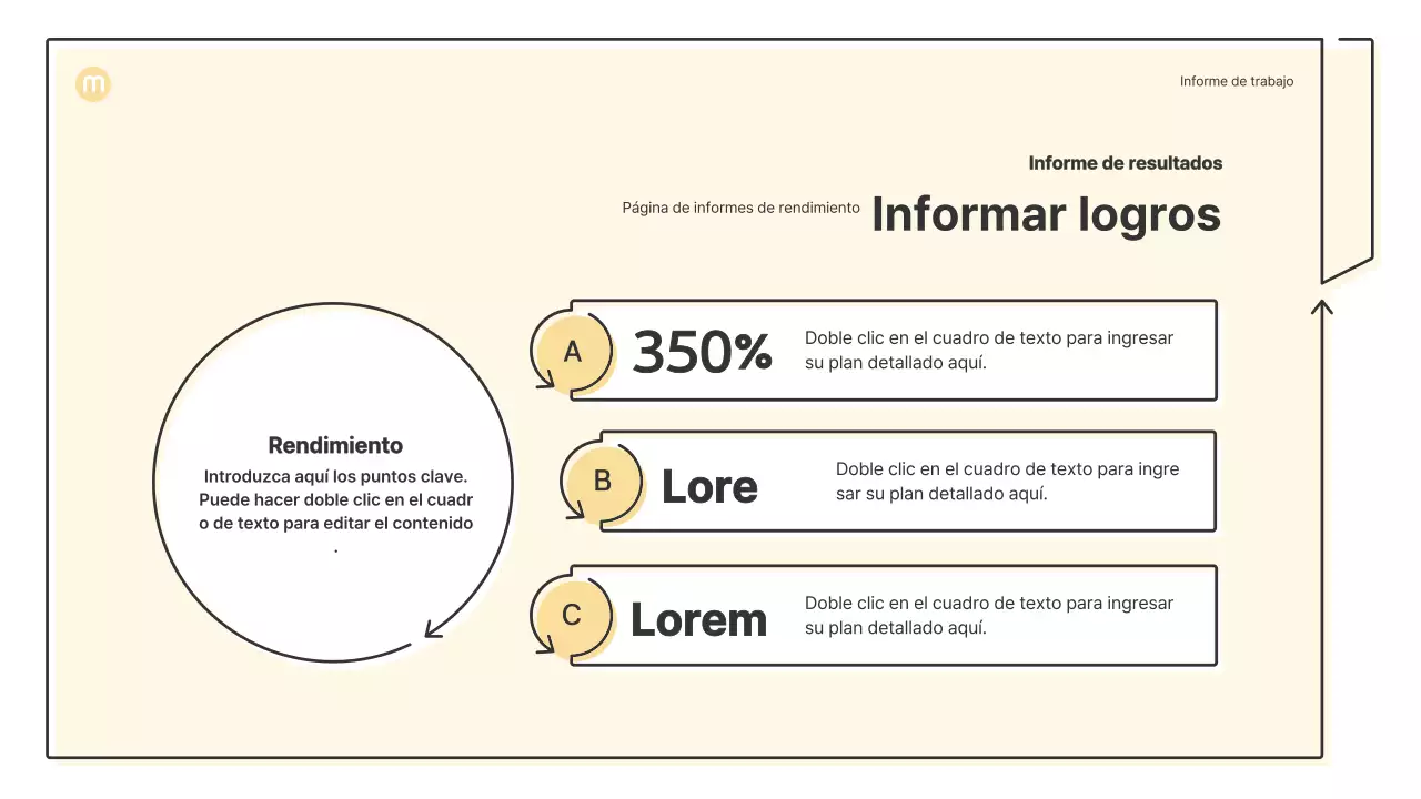 Formas puntiagudas con flechas en amarillo claro Kit de presentación empresarial