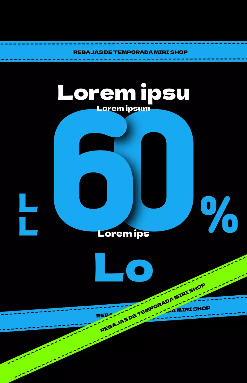 Guía de ventas a la moda con fondo negro