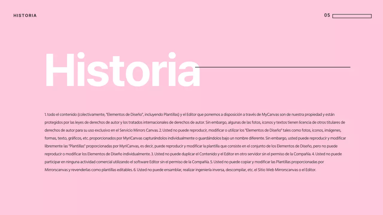 Presentaciones únicas