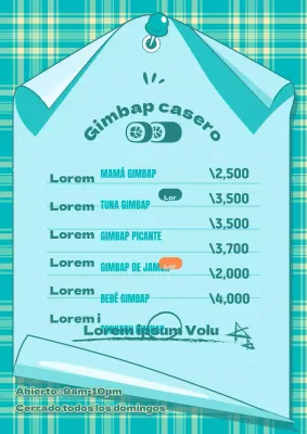 Promocione su carta de bebidas con simpáticas ilustraciones