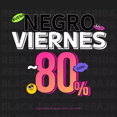 Rebajas en negro, a la última y con pegatinas