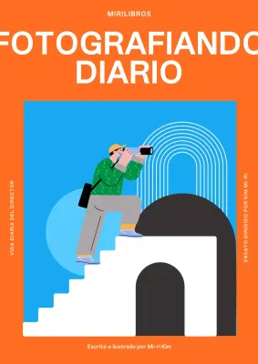 Orange Cute Illustrated Shoot Journal Portada de libro autoeditado