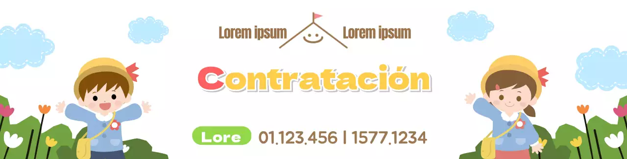 Reclutamiento promocional White Cute