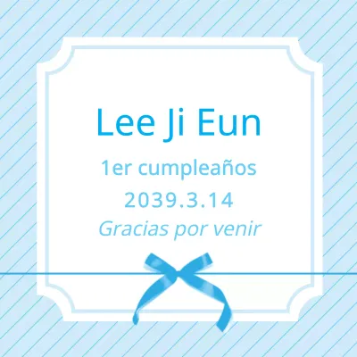 Primera fiesta de cumpleaños