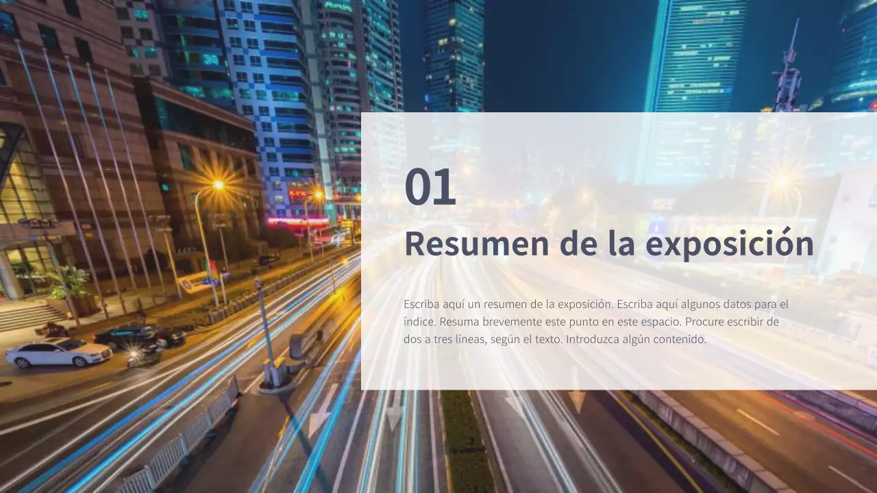 Plantilla de exposición de automoción