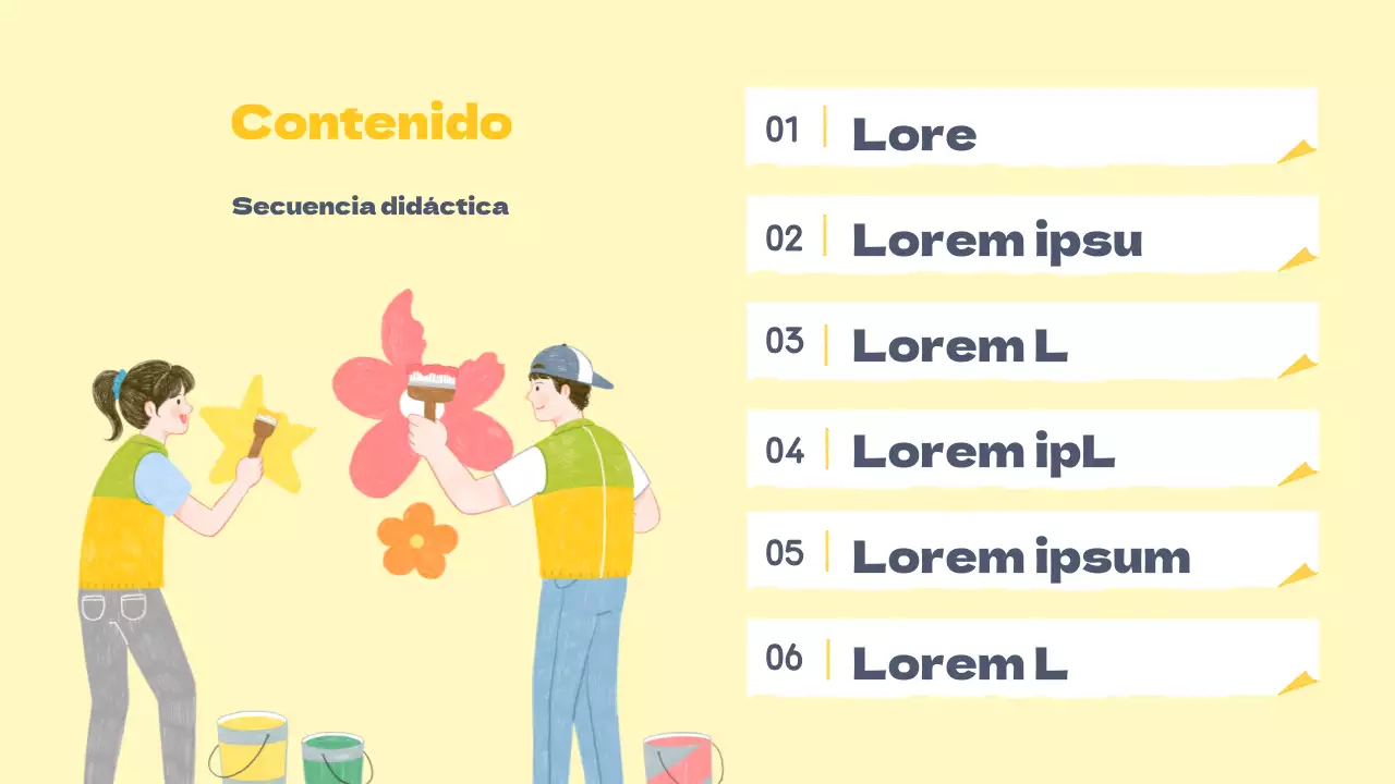 Folletos para voluntarios en cálidos tonos pastel amarillos