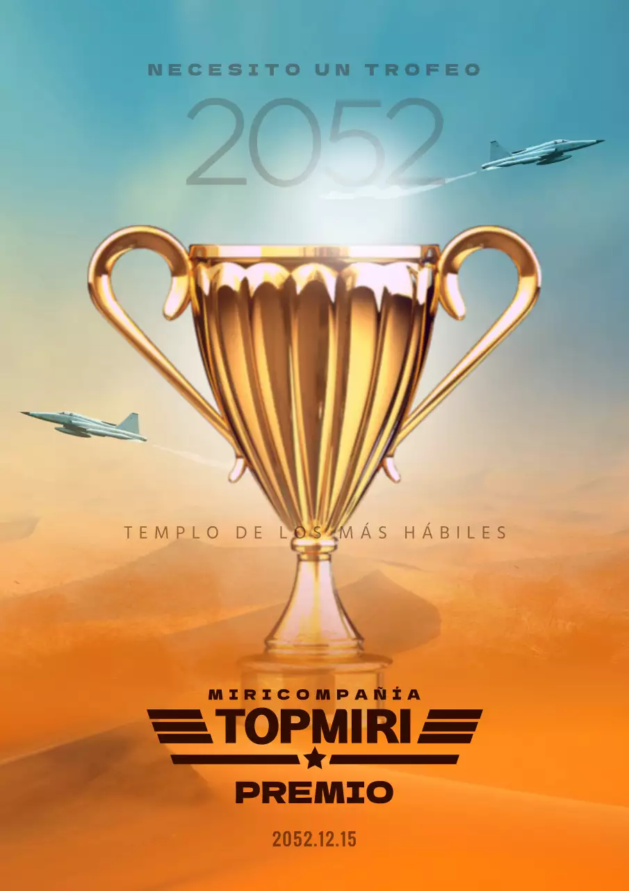 Ceremonia de entrega de premios de fin de año a los empleados en amarillo y azul claro