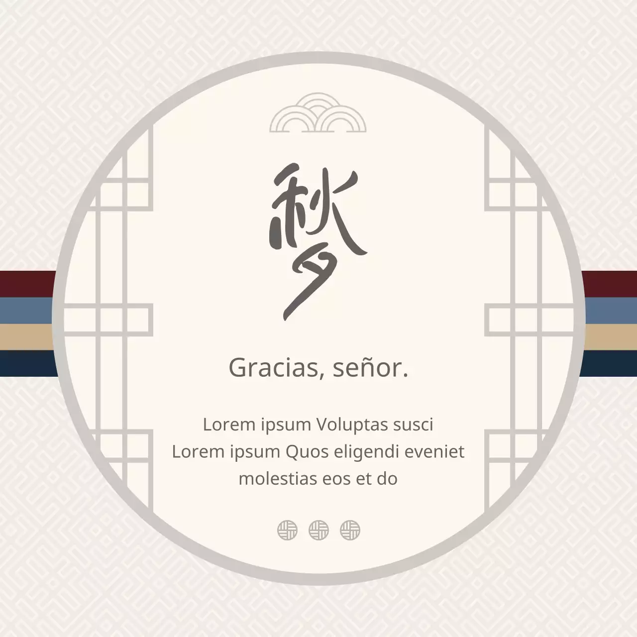 Una felicitación de Acción de Gracias en forma de sobre de color gris claro