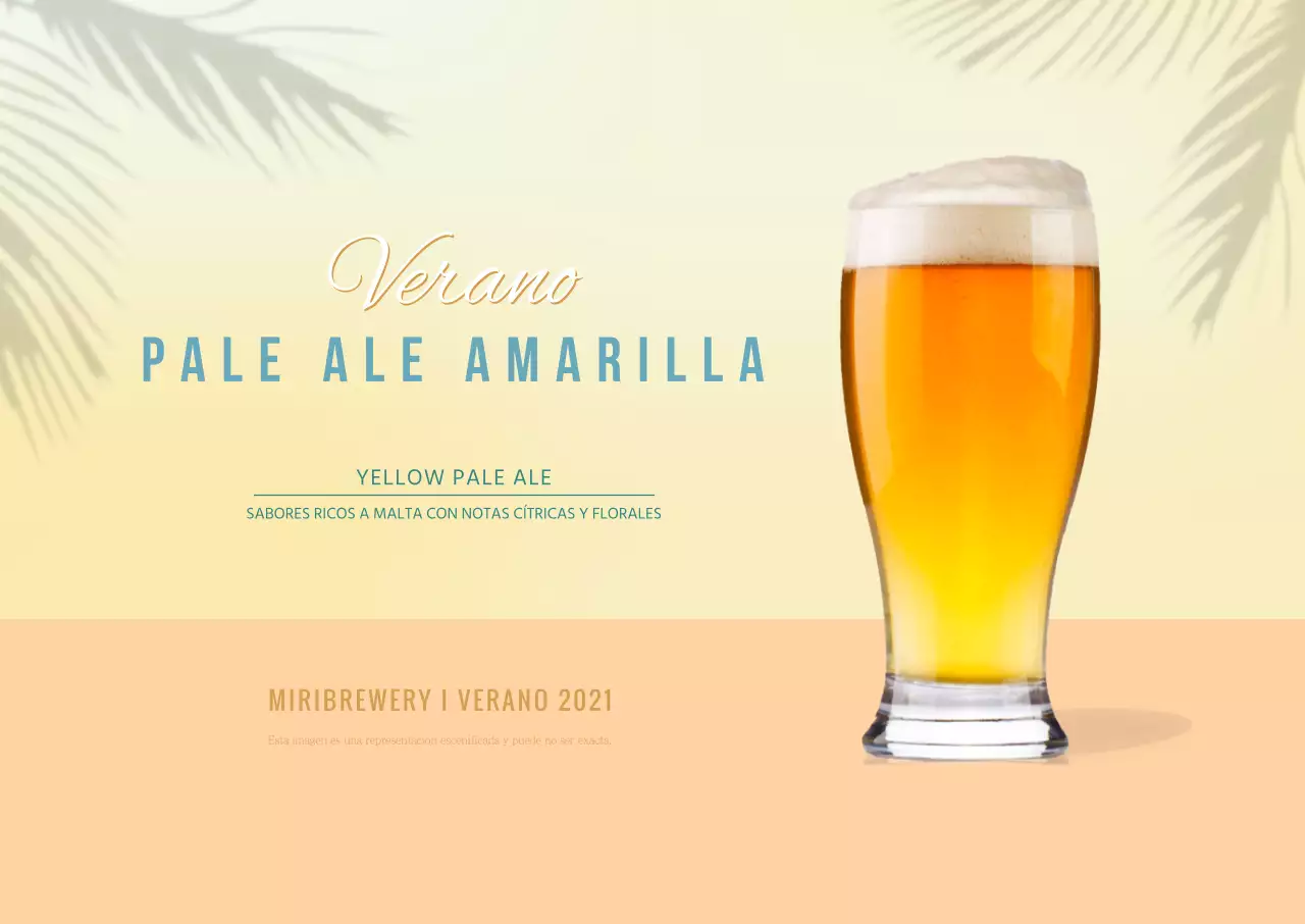 Cartel sencillo de la calle de la cerveza artesana