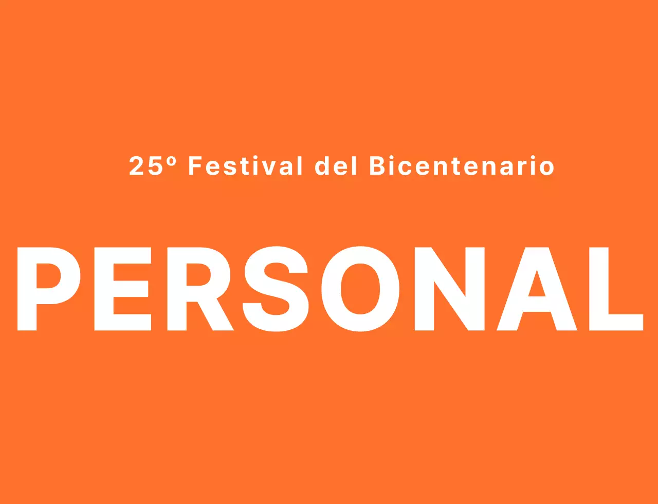 Camiseta del personal del festival de la escuela secundaria en un estilo limpio, naranja y blanco emblema logotipo