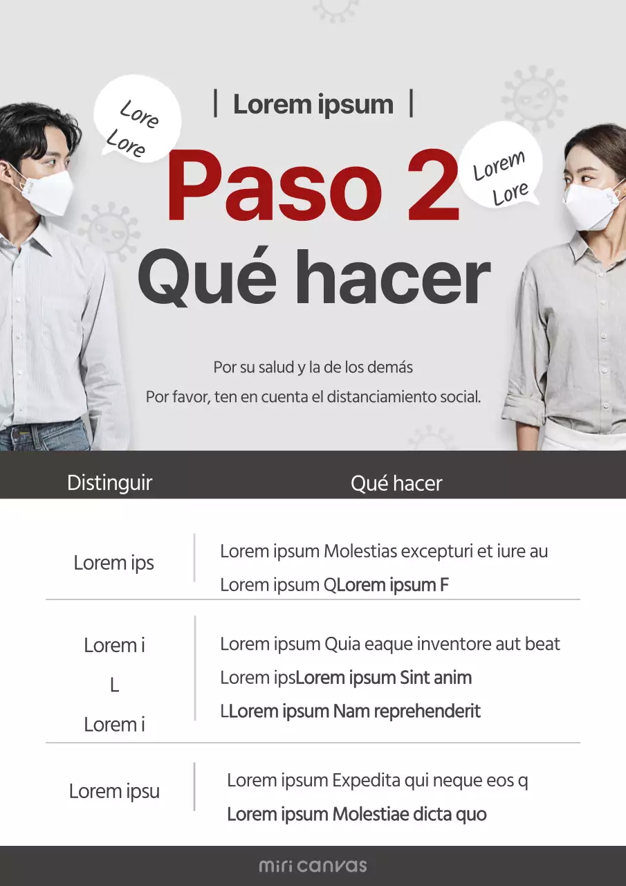 Avisos de corona grises y limpios