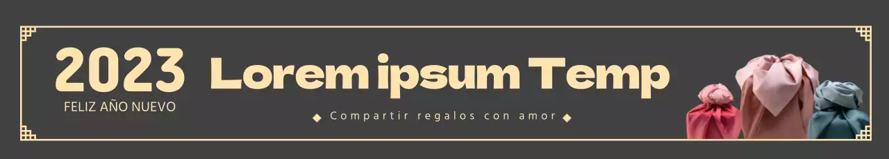 foto beige logotipo tradicional felicitación año nuevo