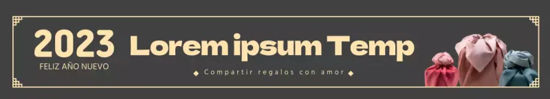 foto beige logotipo tradicional felicitación año nuevo