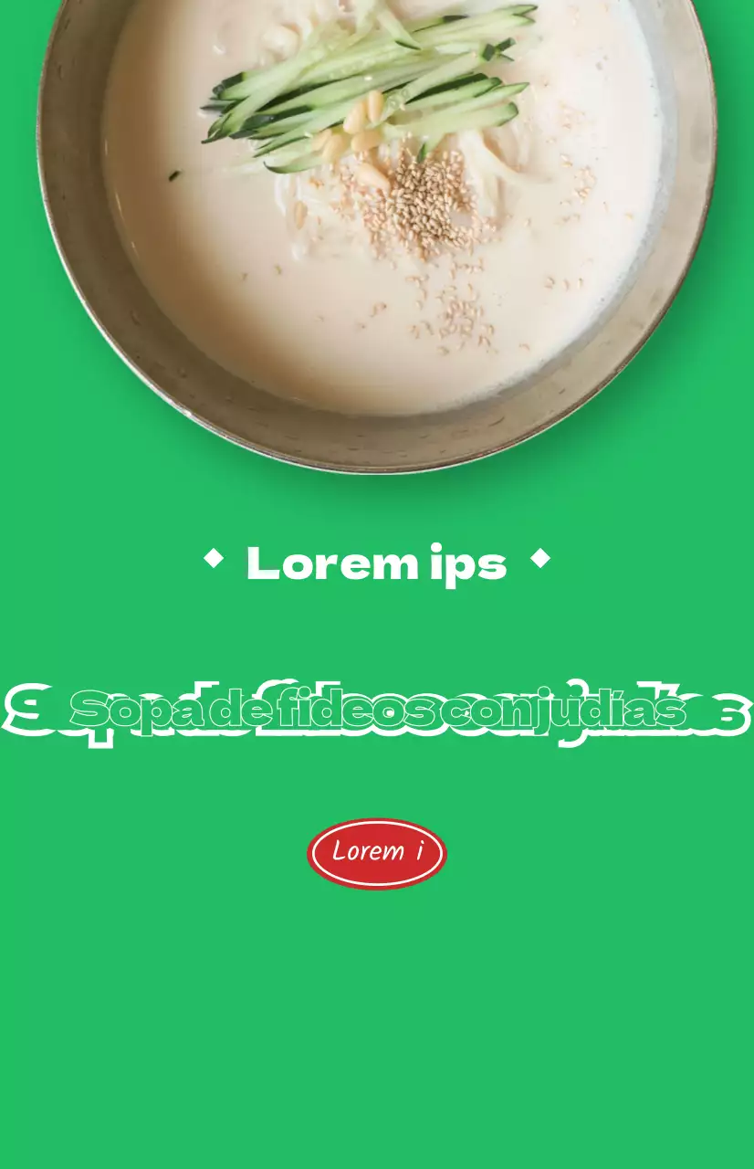 Promociones de restaurantes con fotos en color de distintos alimentos veraniegos