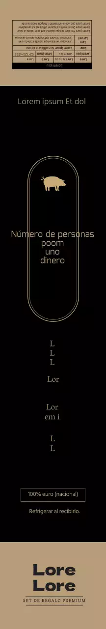 Set de Regalo Handon de Lujo Oro Negro