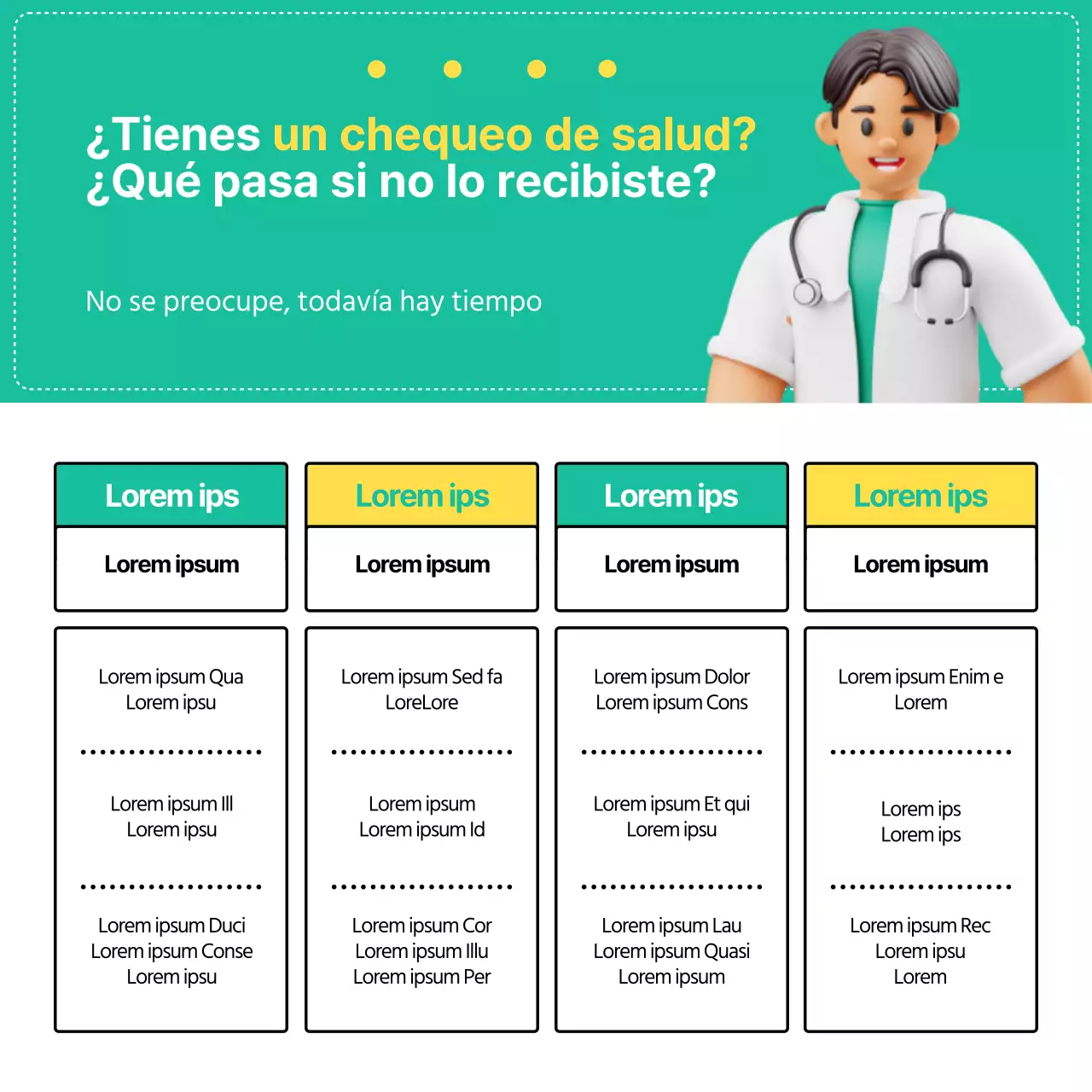 Tarjeta sanitaria ampliada de color menta y amarilloNoticias