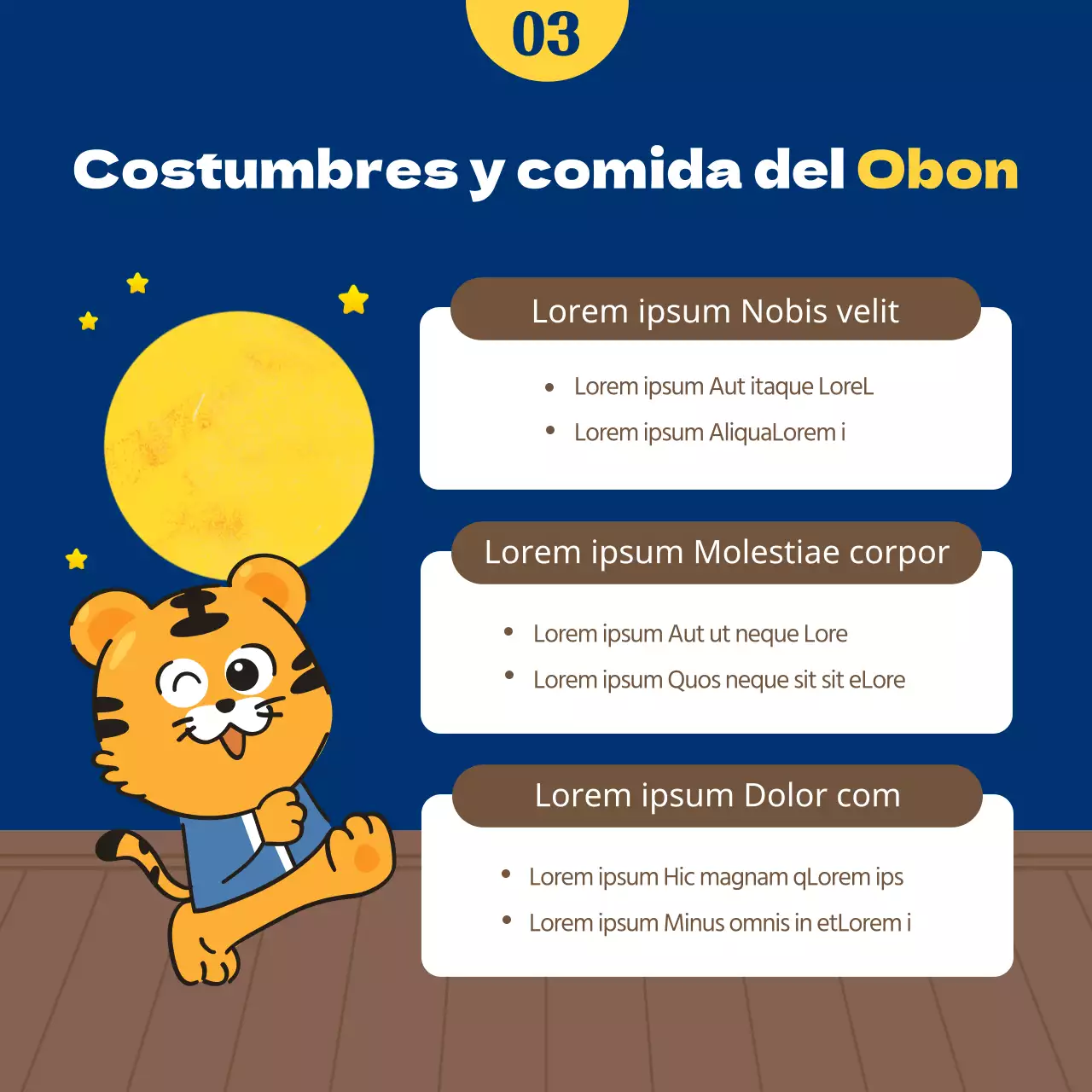 Una inesperada historia de Chuseok con un simpático concepto de ilustración en azul marino y marrón