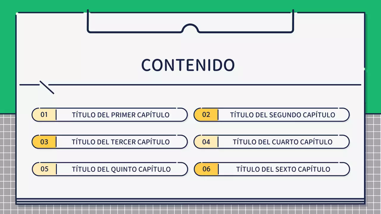 Presentación sobre el diseño de iconos bonitos y básicos en verde y amarillo