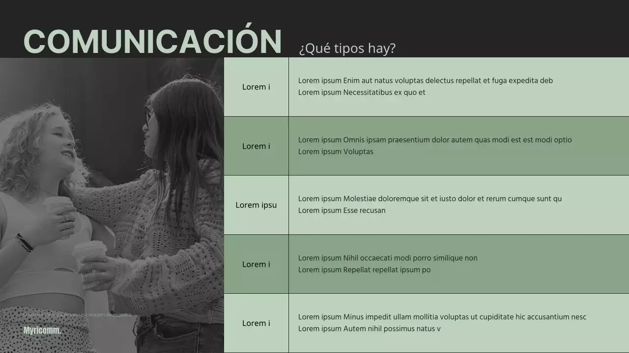 Estrategias de comunicación eficaces en color verde