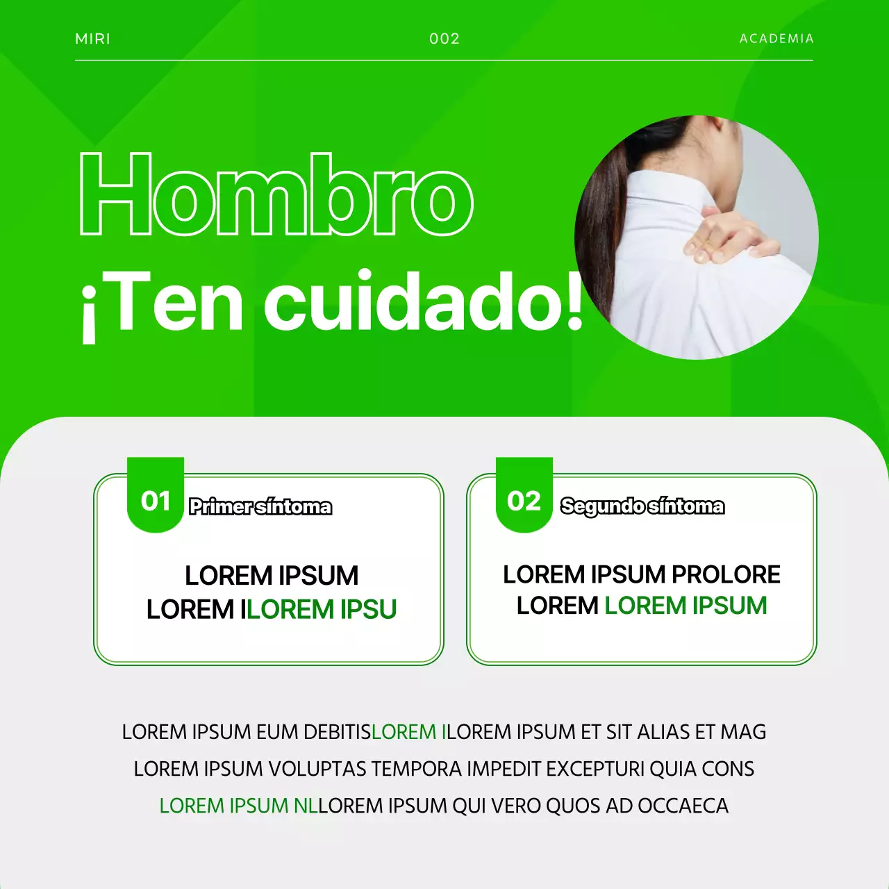 Lesiones de golf en la tarjeta verde y grisNoticias