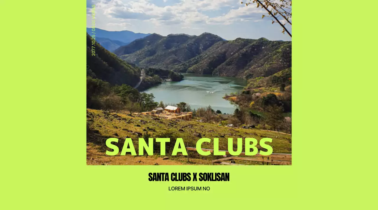 Diseño deportivo de etiqueta de agua embotellada con paisajes de montaña y toques de color