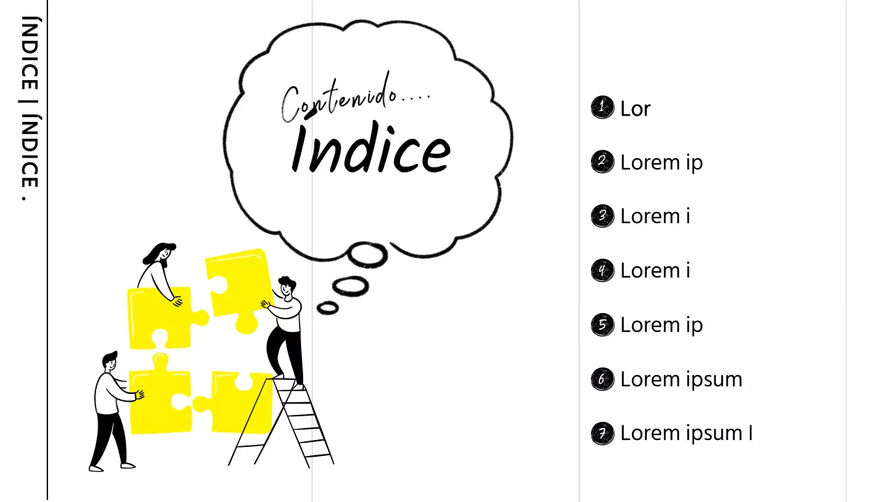 Actas de reuniones de estudio resaltadas en blanco y amarillo