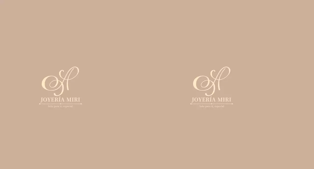 Tienda de joyería con logotipo simple marrón
